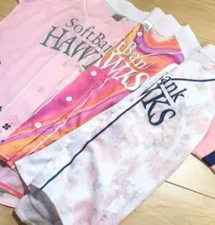 3着　未使用　ソフトバンクホークス　ユニフォーム　 L　 ピンク　タカガール