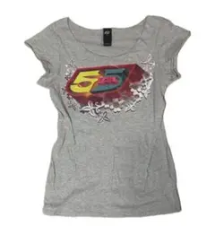 55DSL DIESEL グレー 半袖カットソー Tシャツ