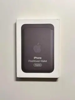 【美品】純正MagSafe対応iPhoneファインウーブンウォレット・ブラック④
