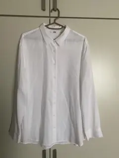 シャツ　長袖　白　XL ユニクロ　UNIQLO