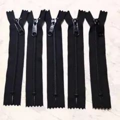 YKK 黒ファスナー 16cm 5本セット