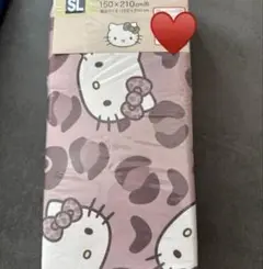 新品♡hello kittyハローキティ　ヒョウ柄　掛け布団カバー　ブラウン
