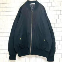 ダブルクローゼット ブラック ボンバージャケット サイズM シンプルな人気カラー