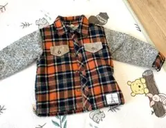 チェック柄シャツ　95cm