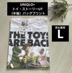 新品 バックプリント/ホワイト L【トイ・ストーリーUT】ユニクロ