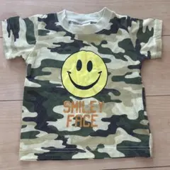 迷彩柄 スマイリーフェイス Tシャツ 95