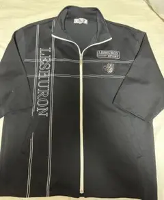 【美品】LESHURON SPORT ジャージ 上着 七分袖 ブラック (M)