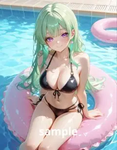 AIイラスト 美女 A4ポスター G46