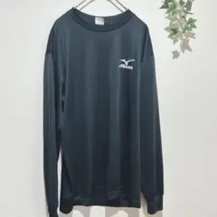 【ミズノ】【Mizuno 】ロングスリーブ Tシャツ　L 黒　スポーツウェア