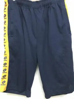 Lotto ハーフパンツ ネイビー イエロー Lサイズ