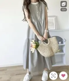 クラシカルエルフ　バックリボンティアードワンピース