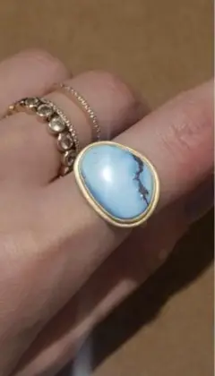 Talkative ☺︎アクアマリンリング☺︎トーカティブ♡11号（着用感） mDSC02876-2.jpg