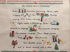 キャスキッドソン　クリスマス　パネル生地　コットンダック　ハンドメイド