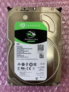 HDD 4TB 3.5インチ 使用時間極少 内蔵型 seagate製 動作保証