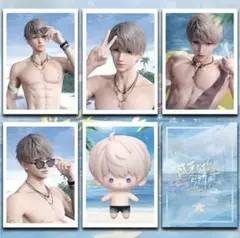 【説明確認必須】恋と深空 真夏とあなたと海風 チェキ風カード セイヤ 5点1