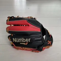 Number NB 野球グローブ 黒/赤