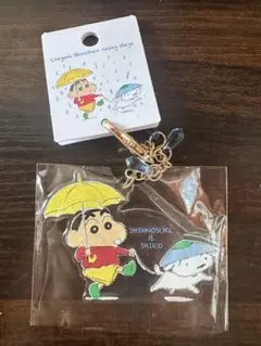 クレヨンしんちゃん　アクリルキーホルダーアクリルチャーム rainy days