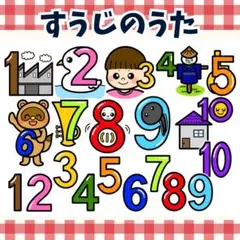 パネルシアター「すうじのうた」(数字の歌ペープサート保育教材お誕生日会）h14