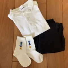 【美品】familiar 110 ポロシャツ・パンツ・ソックスセット