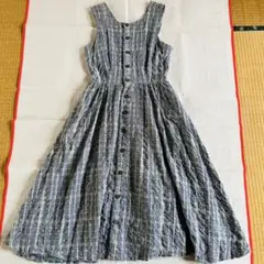 マドラスチェック　サマードレス