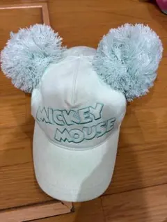 ミッキーマウス ポンポン付きキャップ