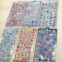 ぷくぷくシール　透明シール　立体シール　３D ボンボンドロップ