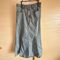 GU デニムロングスカート L