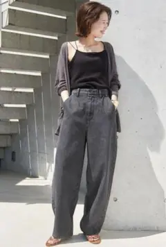 SLOBE IENA LE DENIM ワイドカーブパンツ36