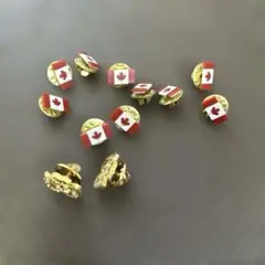 カナダ国旗デザイン ピンバッジセット　10個➕2個