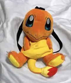 タグ付き ポケモン ヒトカゲ ぬいぐるみ バックパック リュック