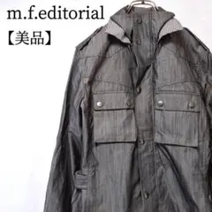 【美品】m.f.editorial　チェック柄　スナップボタン　長袖　ジャケット