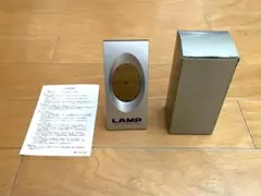 【未使用】LAMP アラーム液晶時計 シルバー