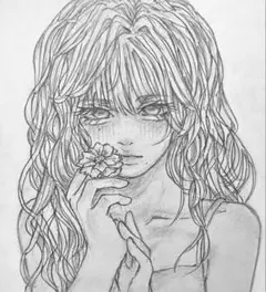 手描き色紙イラスト