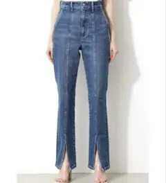 美品【AZUL BYMOUSSY】ハイウエスト デニムパンツSブルーストレッチ
