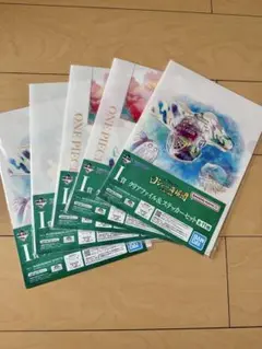 ワンピース一番くじ ロジャー海賊団 I賞 クリアファイル&ステッカーセット 3種