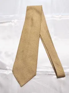 TAKEO ゴールド チェック柄 ネクタイ