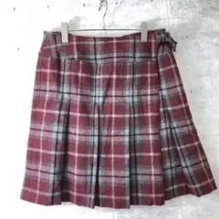 EASTBOY スクールガールvibes古着 チェック ツイード ラップスカート