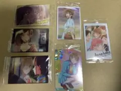 アオノハコ ウエハース　メタリックプラカード　鹿野千夏＆集合　6種セット