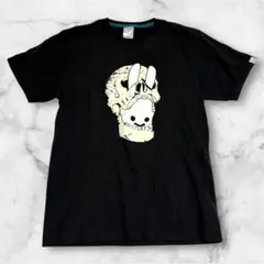 【セール中】CUNE 骸骨デザイン Tシャツ XLサイズ ブラック