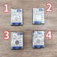 【WD 2.5インチ】HDD500GB 4点セット