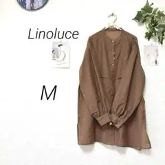 9406-1 Linoluce 長袖チュニックブラウス M 透け感 未使用
