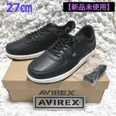 【新品】AVIREX ローカットスニーカー ブラック×ホワイト 27cm