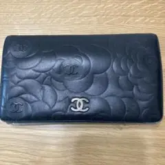 CHANEL、シャネル、カメリア、長財布、二つ折り財布、ココマーク