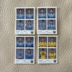 川崎フロンターレ 証明写真風ステッカー 4枚セット ②
