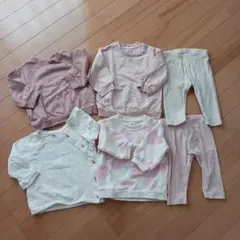 美品ありH&Mベビー女の子デザイン★トレーナー&レギンスセット70～75