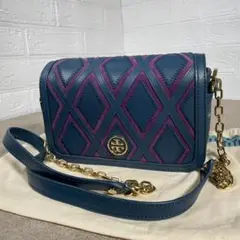 未使用 Tory Burch ショルダー バッグ チェーン レザー トリーバーチ