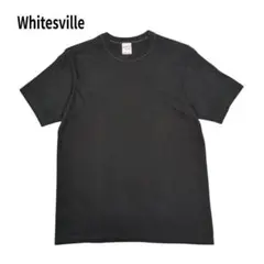 Whitesville 無地 Tシャツ 半袖 コットン 東洋 ブラック M