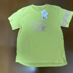【未使用】ロサンゼルス 32 カリフォルニア Tシャツ　160 黄色　綿100%