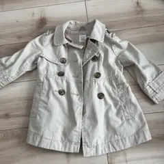 GAP ベージュ ダブルブレスト トレンチコート 18-24ヶ月