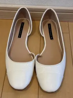 ZARA TRF バレエシューズ 26.0cm 白色